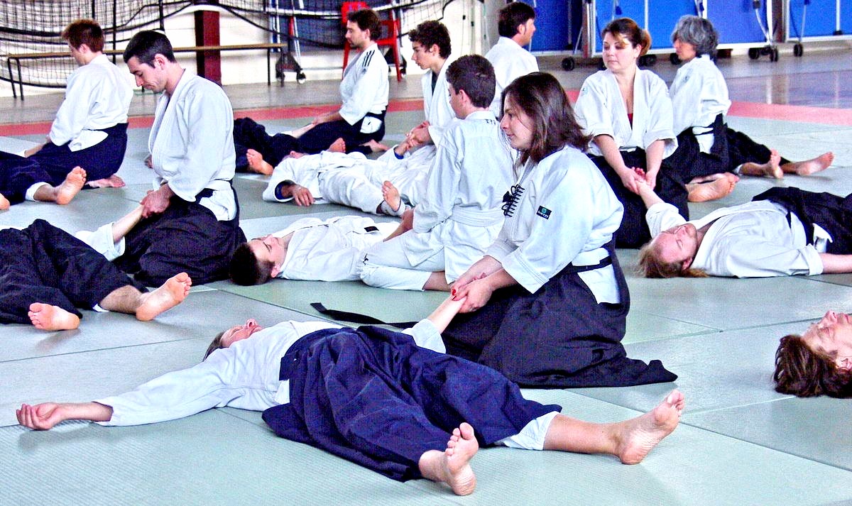 Taïkido le ki dans le corps au dojo Alain Peyrache sensei dojo de Lypn 69