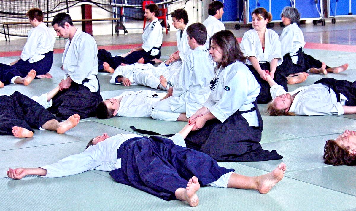 Taïkido le ki dans le corps au dojo Alain Peyrache sensei dojo de Lypn 69