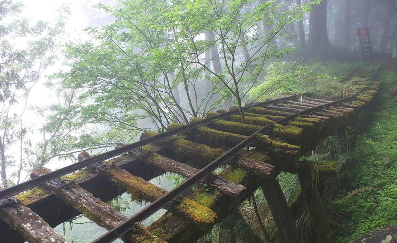 Заброшенный Железнодорожный мост в Японии.