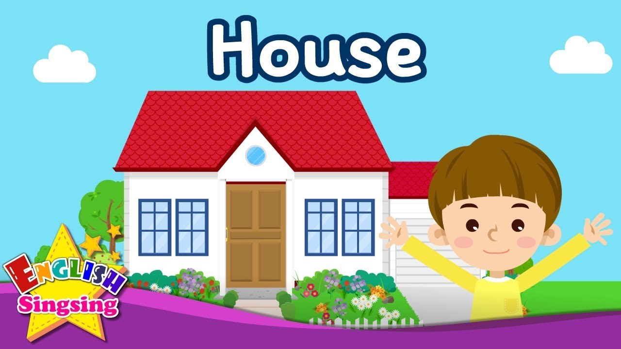 My home pictures. Дом на англ для детей. My House для детей. House для детей на английском. House на английском.